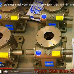 स्टेनलेस स्टील वर्म गियरबॉक्स स्क्रू जैक - JSS-10T - लिफ्ट तंत्र