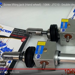 Dongkrak pengangkat sekrup (Roda tangan) - 10kN - JTC10