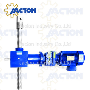 Schneckenrad treibt elektrischen Spindelhubheber 100 KN an