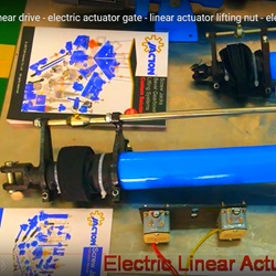 penggerak linier - gerbang aktuator listrik - mur pengangkat aktuator linier